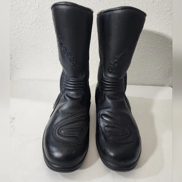 Alpinestars Gore-Tex Waterproof Motorcycle Riding Boots Black Leather Unisex 39 - Picture 2 of 10